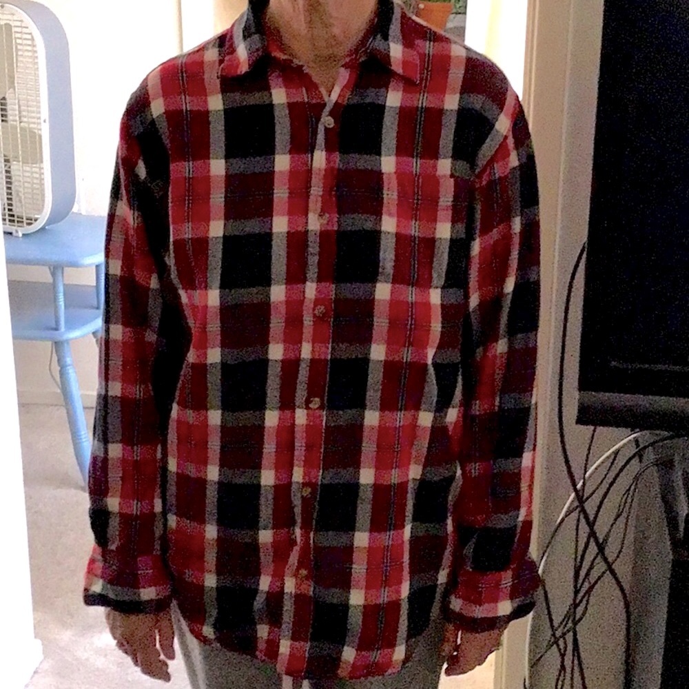 Flannel long sleeved shirt